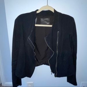 Blank NYC black jacket with mesh cutouts